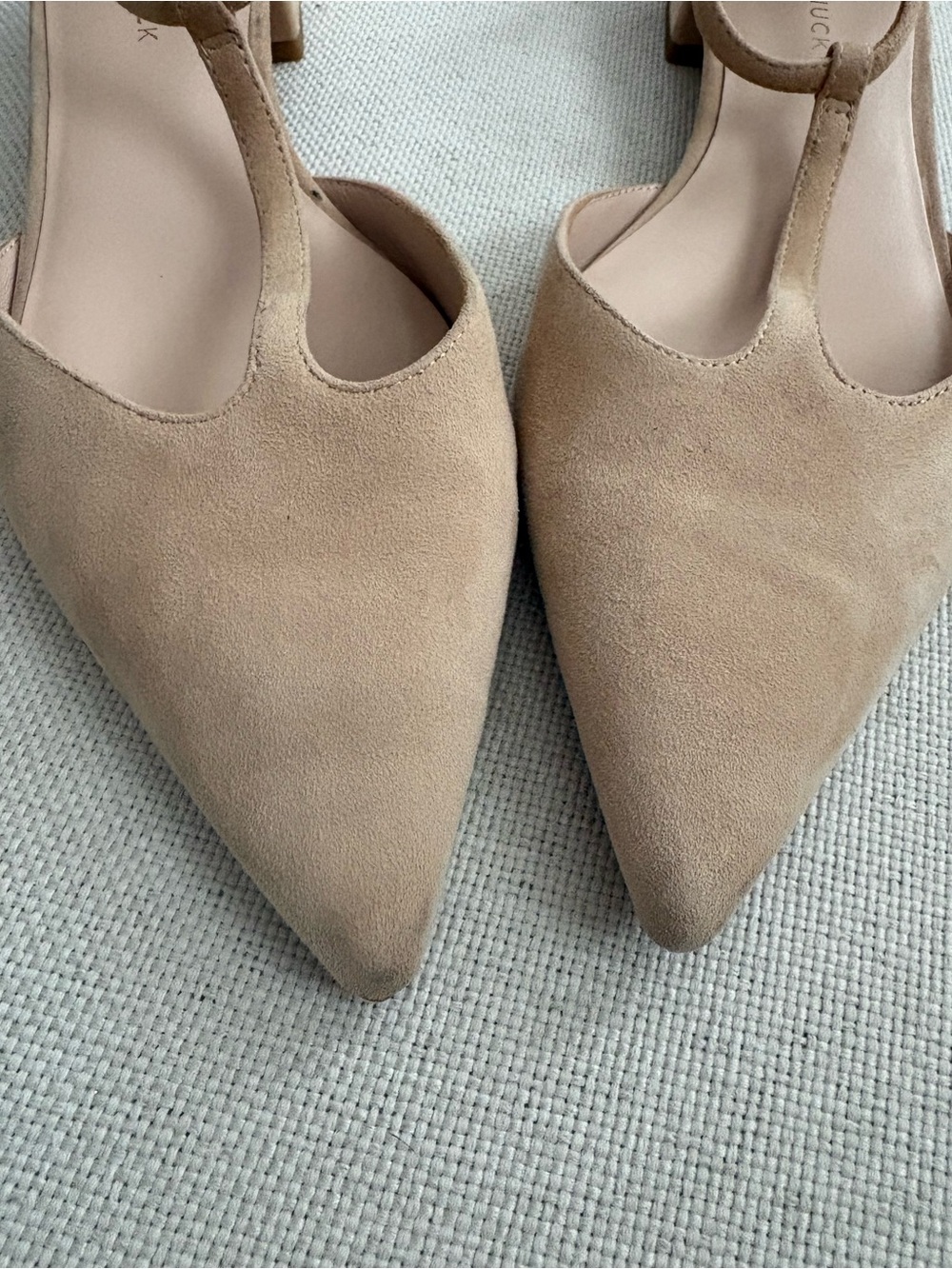Tuckernuck Shoes Tan Grosgrain Collins Flats Women’s 7.5 Neutral Classic - Picture 7 of 11